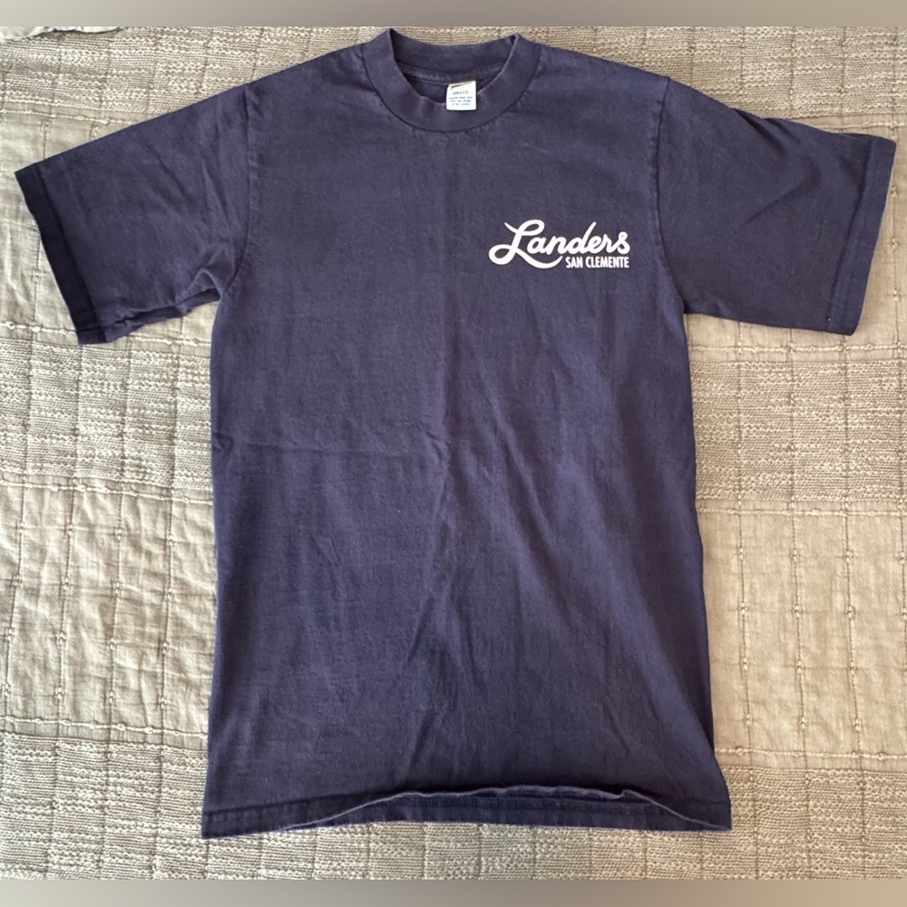Landers navy graphic tee